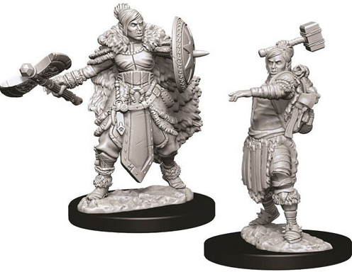 Half Orc Barbarian - Female - 73703 - D&D Nolzurs Marvelous Miniatures